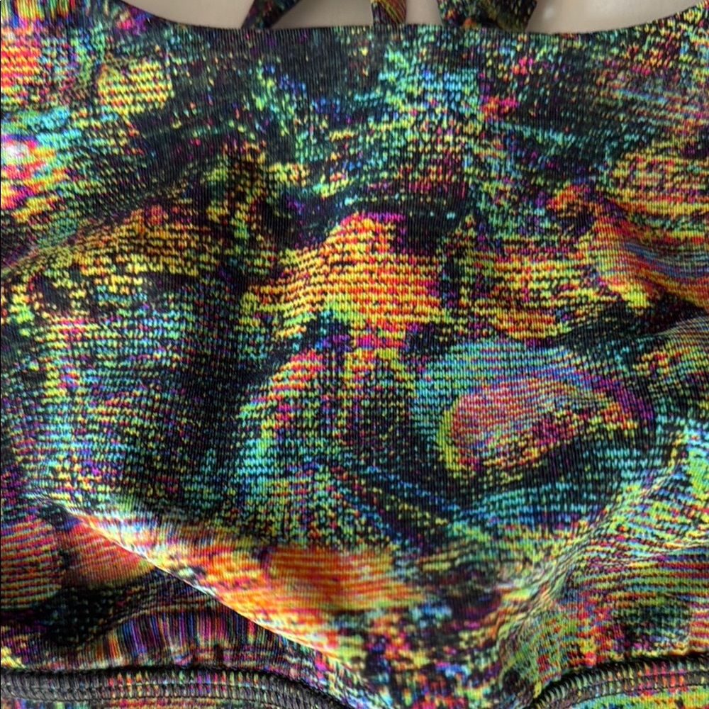 Colorful Abstract Sports Bra - Picture 4 of 4